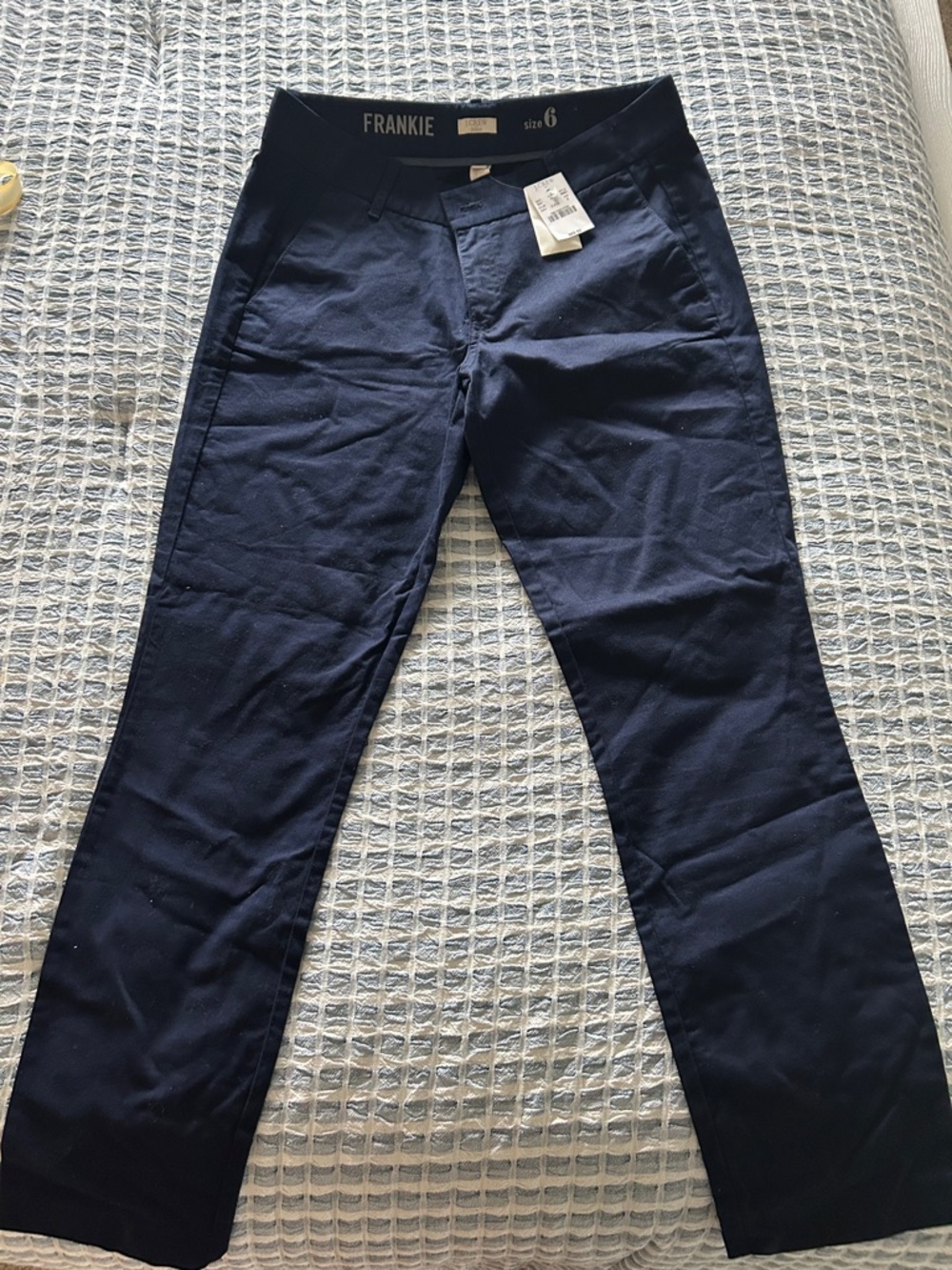 J. Crew Navy Stretch Pants - Dark Navy